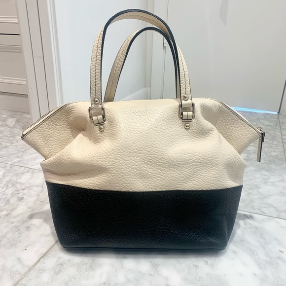 Kate Spade Grove Court Blaine Satchel Cream & Black - Picture 6 of 12